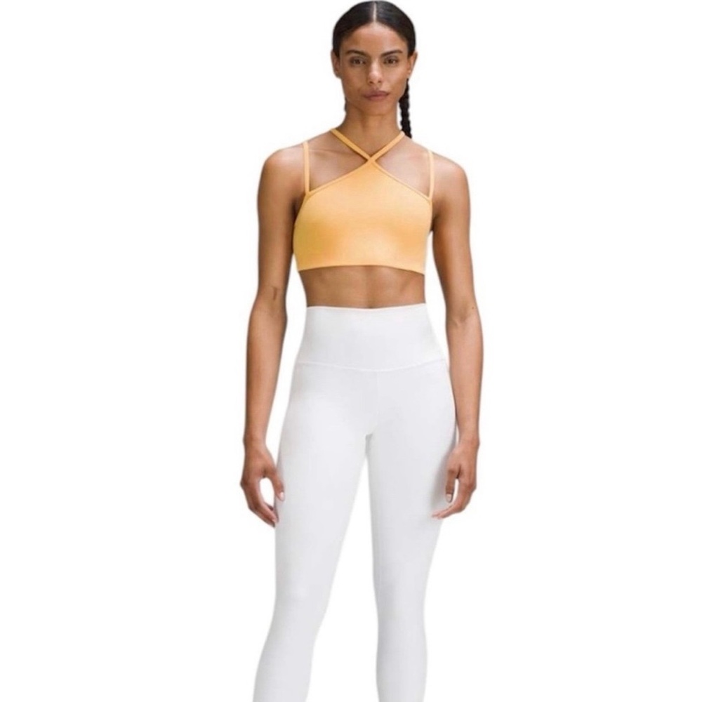 Lululemon Flow Y Strappy Bra Nulu Mango Dream - 14 - Picture 11 of 12